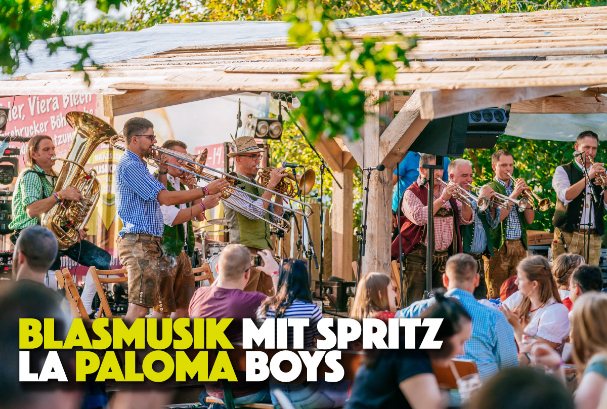 Lapaloma Boys im Seepark beim Musikprob Brassfestival