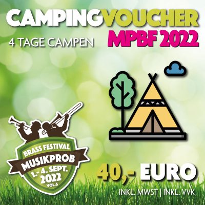Camping Voucher Musikprob Brassfestival 2022